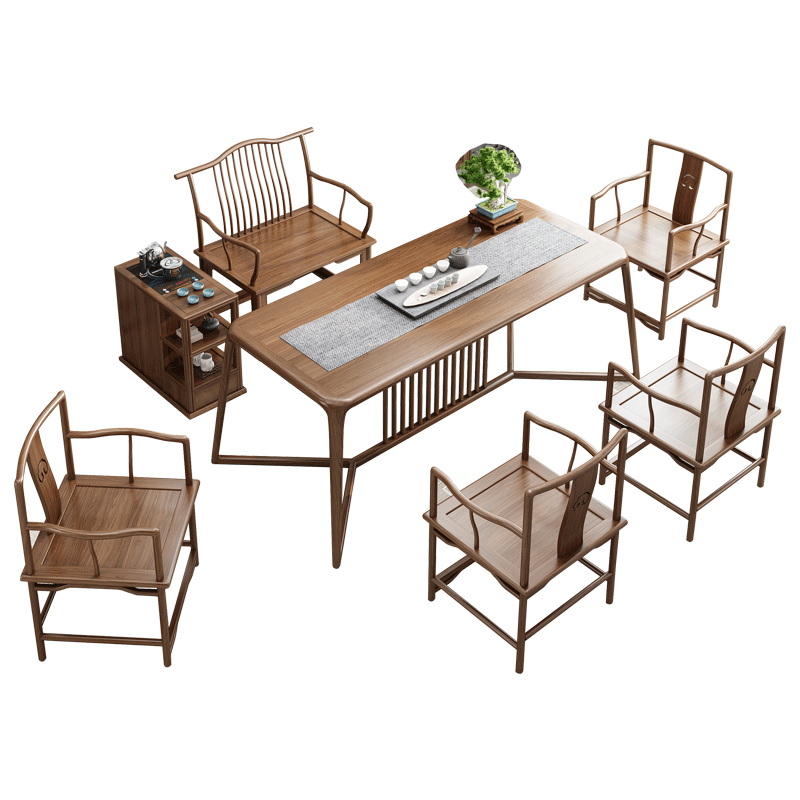 中式茶桌椅组合免安装包邮到家