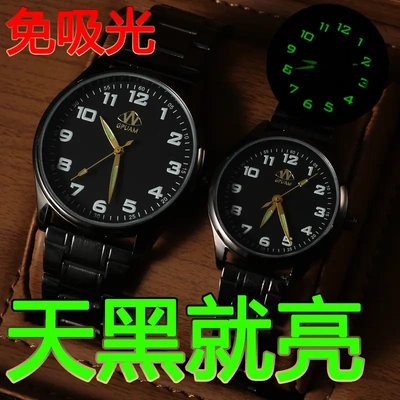 静音自动机械数字夜光手表考试用
