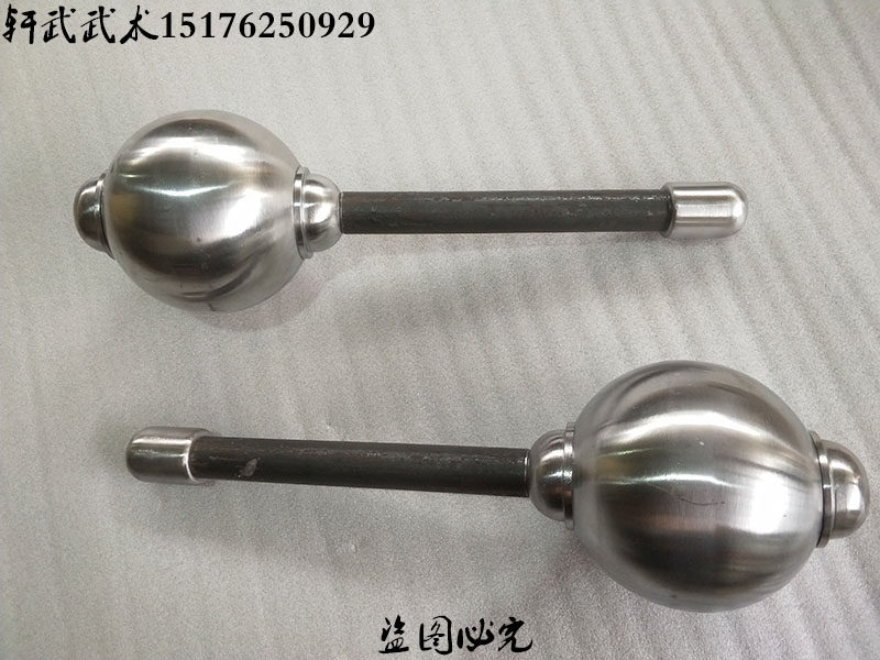 包邮不锈钢双锤西瓜锤武术加重双锤八棱锤李元霸混元锤十八般兵器
