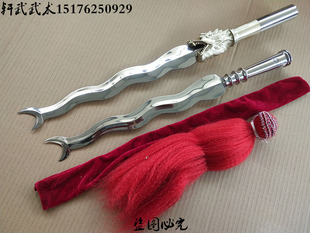 包邮张飞丈八蛇矛武术器械霸王枪头可拆卸兵器红缨枪兵器长矛头