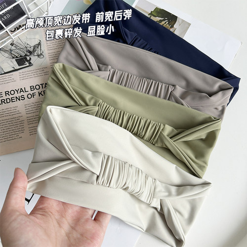 美腻~~女夏跑步运动吸汗亮色发带裸感百搭瑜伽健身防滑吸汗带发箍