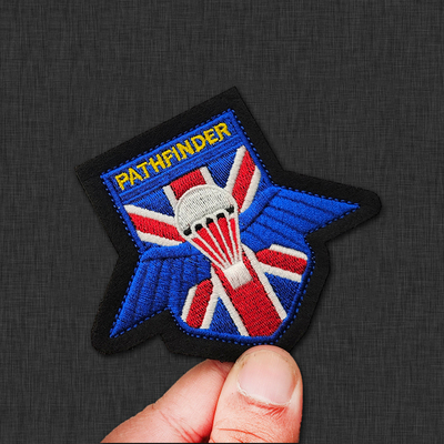 英国伞兵探路者刺绣臂章魔术贴