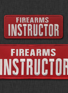 INSTRUCTOR教官战术背心大背贴刺绣臂章魔术贴士气章背包贴徽章