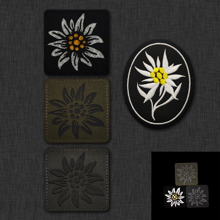 雪绒花IR反光面料激光切割臂章