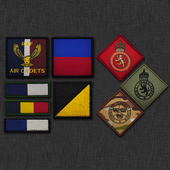 英国军事系列织唛印刷臂章魔术贴战术士气徽章服装 背包夹克配饰