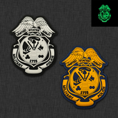 美国海陆战队PVC软胶夜光臂章魔术贴士气章背包贴补丁徽章