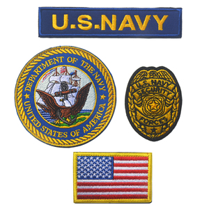 美国海军 USNAVY海军刺绣臂章 军迷风格户外COS魔术贴 美军臂章