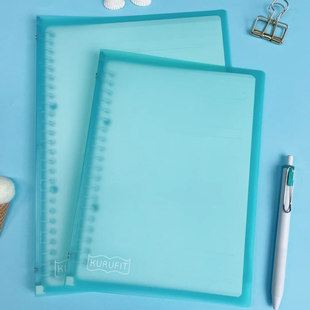 日本满乐文活页本KURUFIT柔软可拆卸外壳夹轻薄便携B5活页本F020