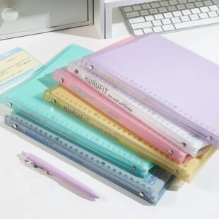 满乐文活页笔记本KURUFIT柔软记事本可换替芯轻薄便携F020学生用