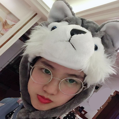 可爱ins狼狗表演拍照道具头套