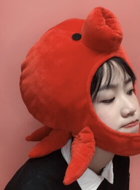ins少女心可爱搞怪章鱼海洋头套