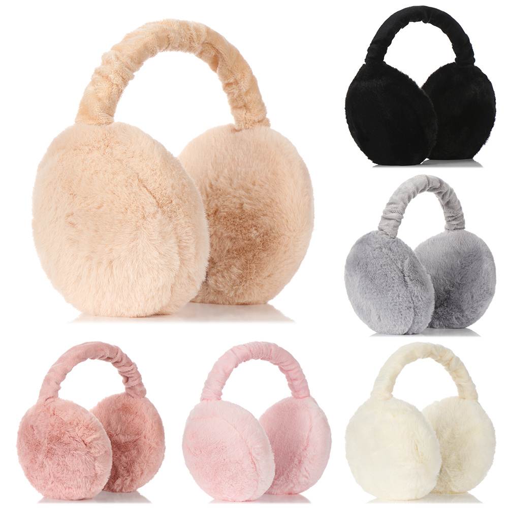 Soft Plush Ear Warmer Winter Warm Earmuffs for Women Men Fas