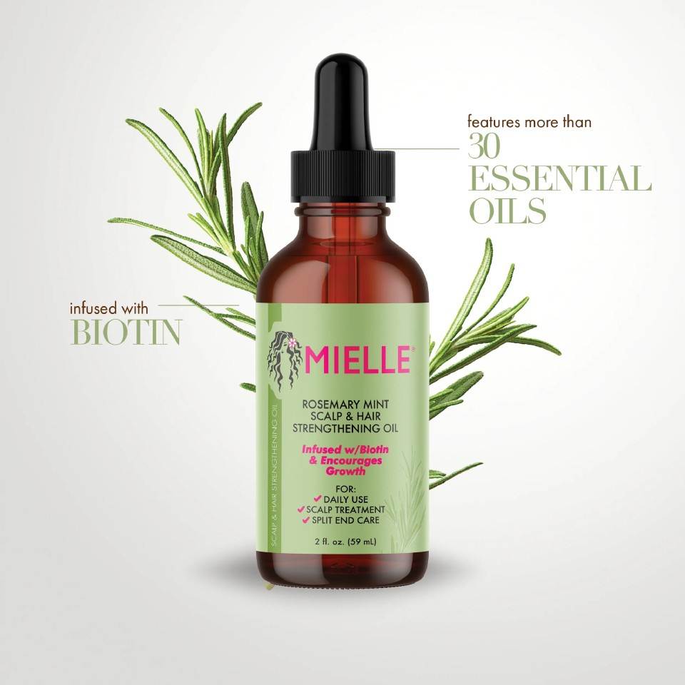 Mielle Organic Rosemary Oil Mint Scalp Hair Strengthening