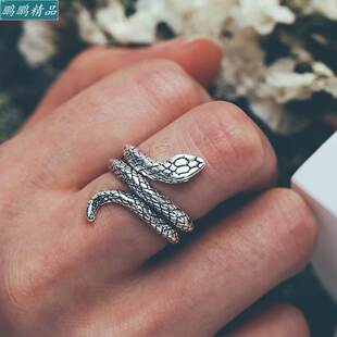 men's joint ring snake punk Male domineering finger ring