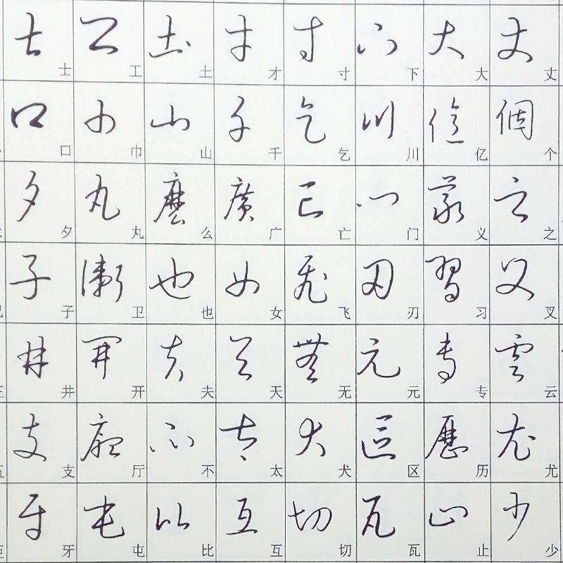 草书临慕字帖草书字帖字典成人大学生练字钢笔初学练字书 行草书