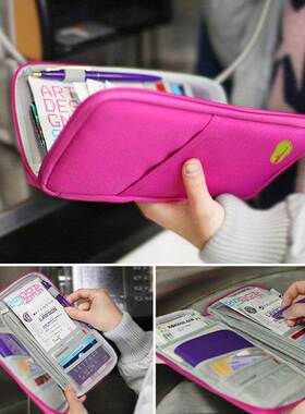 Travel Wallet Passport Credit ID Card Holder Organizer Cash