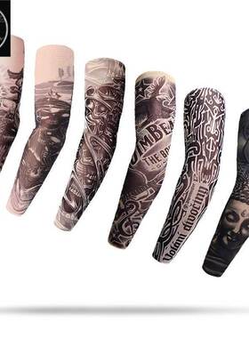 Fake Tattoo Sleeve Elastic Arm Cover Summer men women