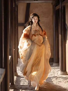 汉服女芥子记玉人歌2.0原创唐制齐胸儒裙超仙绣花大袖衫春夏套装