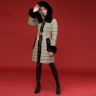 ROYALCAT外贸出口原单奢华皮草大毛领高端水貂毛加厚中长款羽绒服