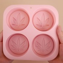 大号圆形树叶手工皂硅胶模具小清新叶子香薰石膏娃娃模耐高温不粘