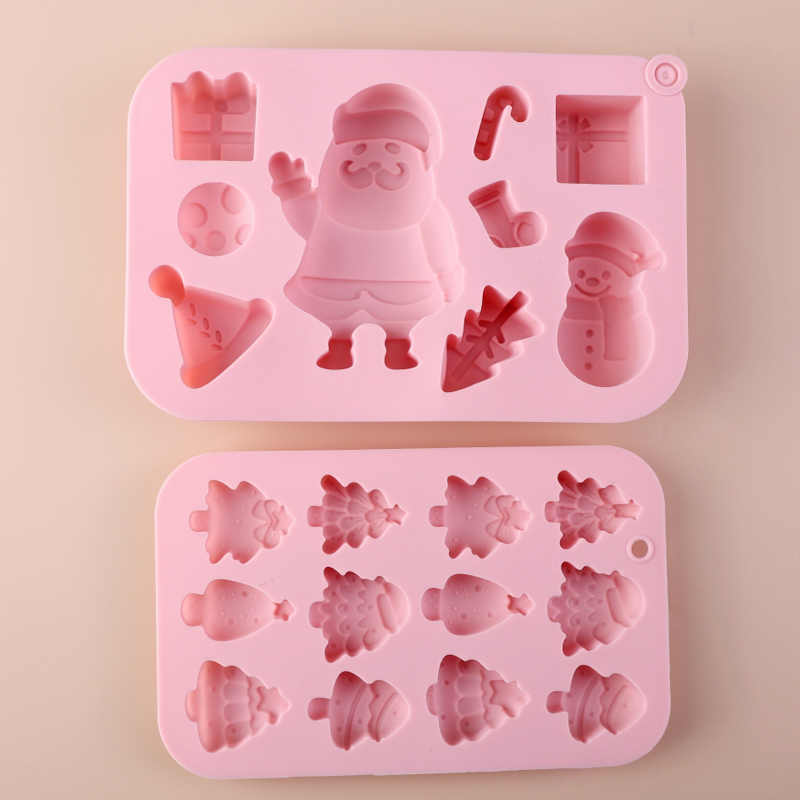 卡通圣诞DIY糖果巧克力布丁模具