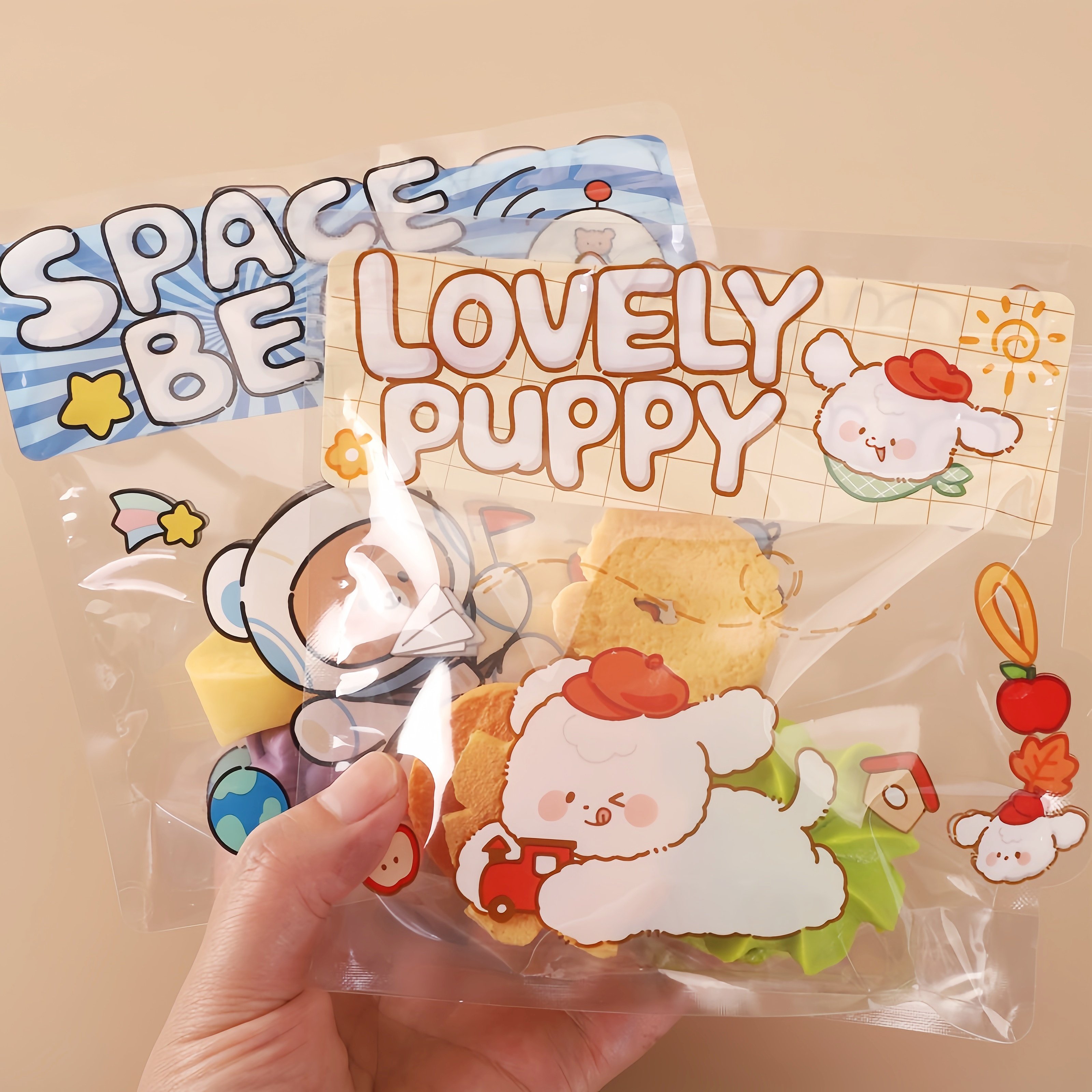 大号卡通小狗零食糖果曲奇饼干包装袋DIY手作小礼物透明按压密封,厨房/烹饪用具,点心包装盒/包装袋,淘宝优惠券,粉丝福利购,淘宝优惠卷