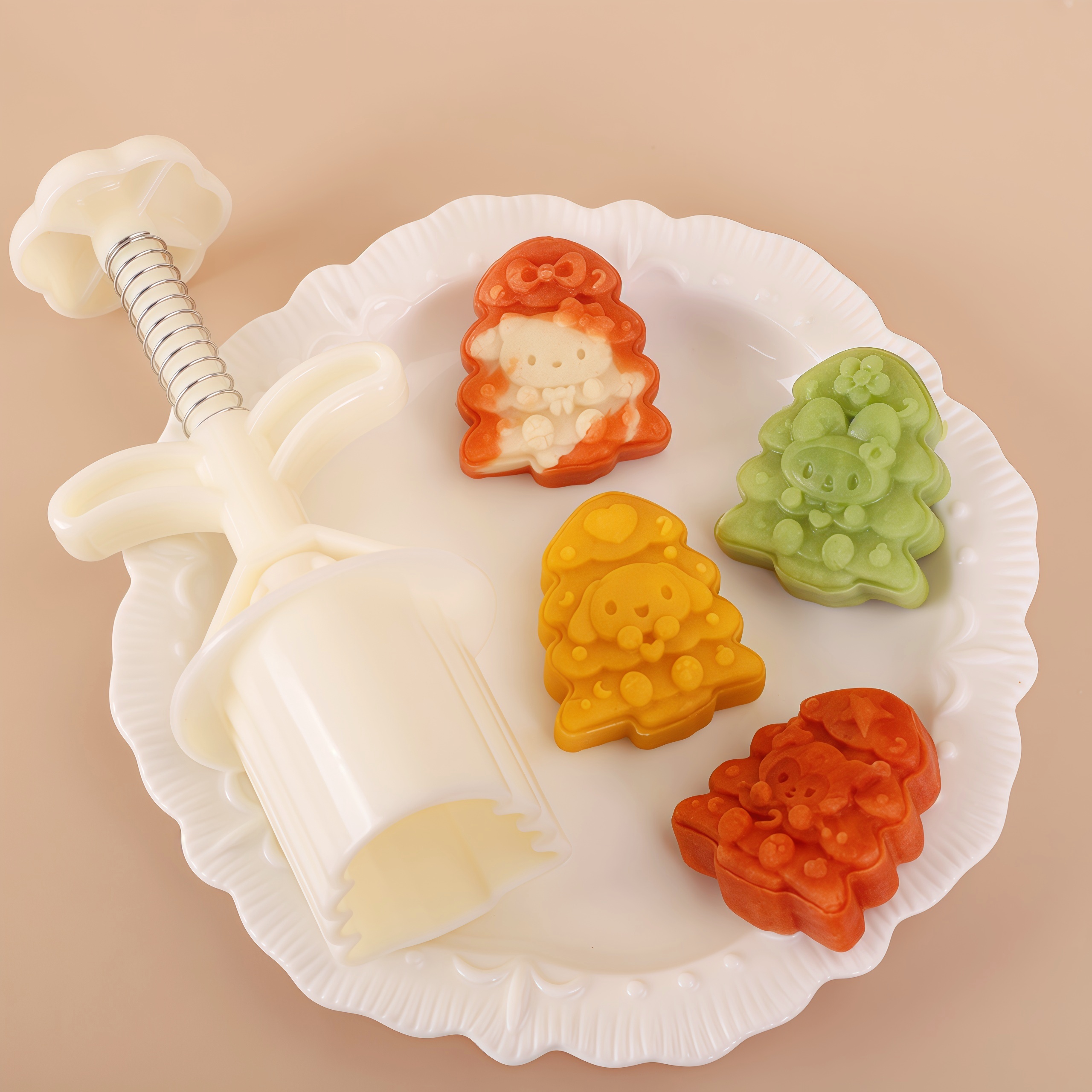 25-30g卡通圣诞树三丽鸥库洛米DIY亲子烘焙手压糕点绿豆糕月饼模