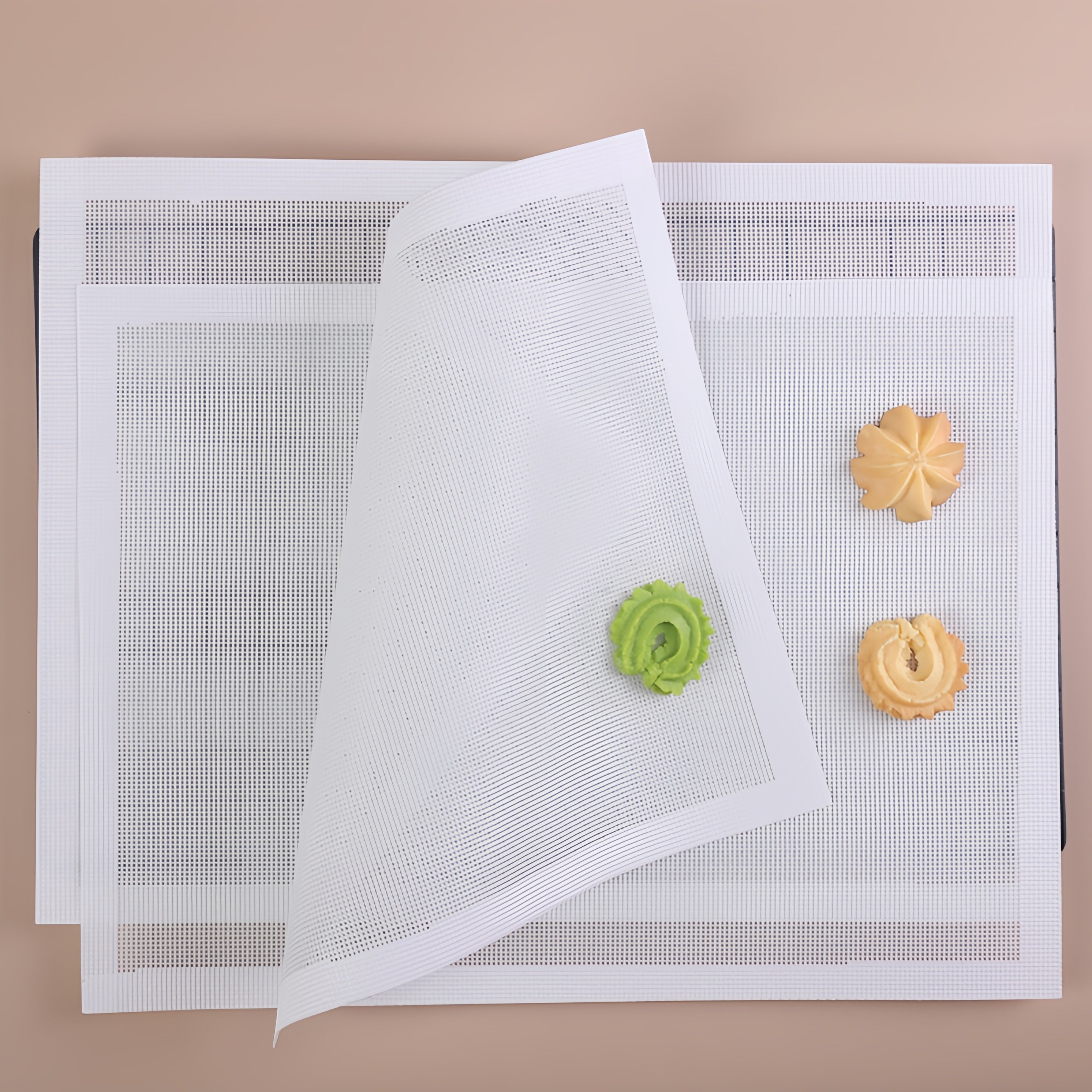 DIY手工烘焙饼干烤箱垫黄油糖霜圣诞饼干不粘镂空透气烤垫可清洗