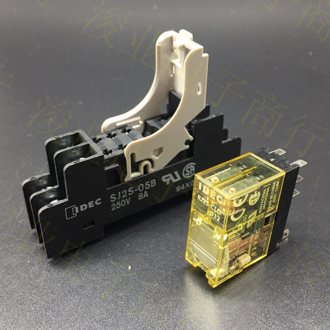 idec 和泉继电器带二极管型 rj2s-cld-d24 d12 配套底座sj2s-05b