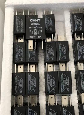 现货 JD2927A DC24V 30A 风扇灯光继电器 4脚 V23074-A1002-A402