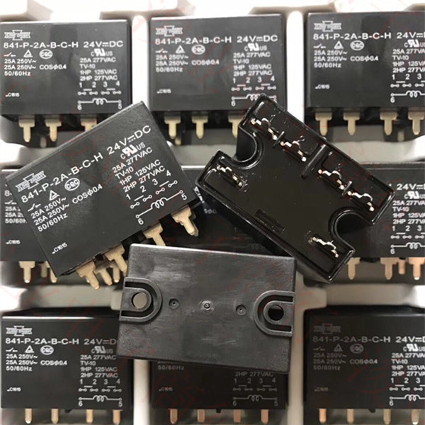 841-P-2A-B-C-H 24VDC 全新原装继电器 6脚 大功率25A 可直拍