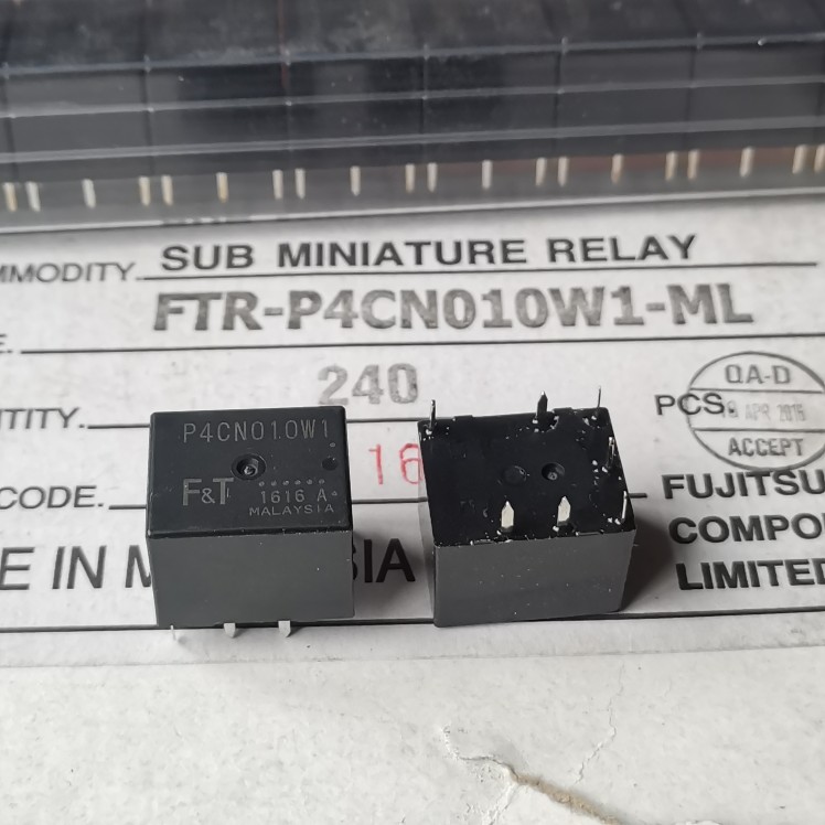 进口全新原装P4CN010W1 10VDC 7脚 FT汽车继电器FTR-P4CN010W1-ML