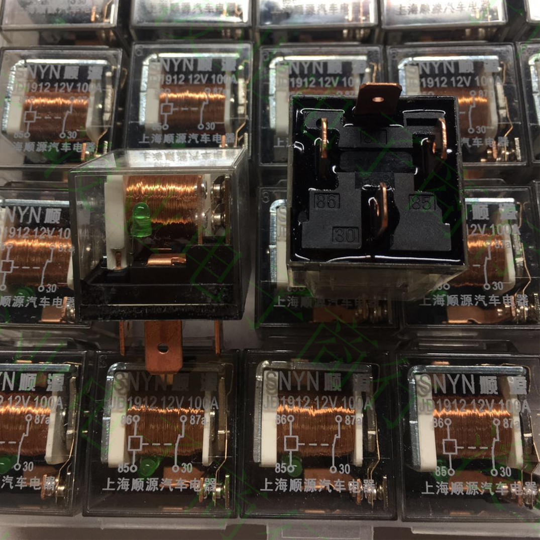 JD2912 1912 12/24VDC100A大功率双触点汽车继电器货车通用继电器