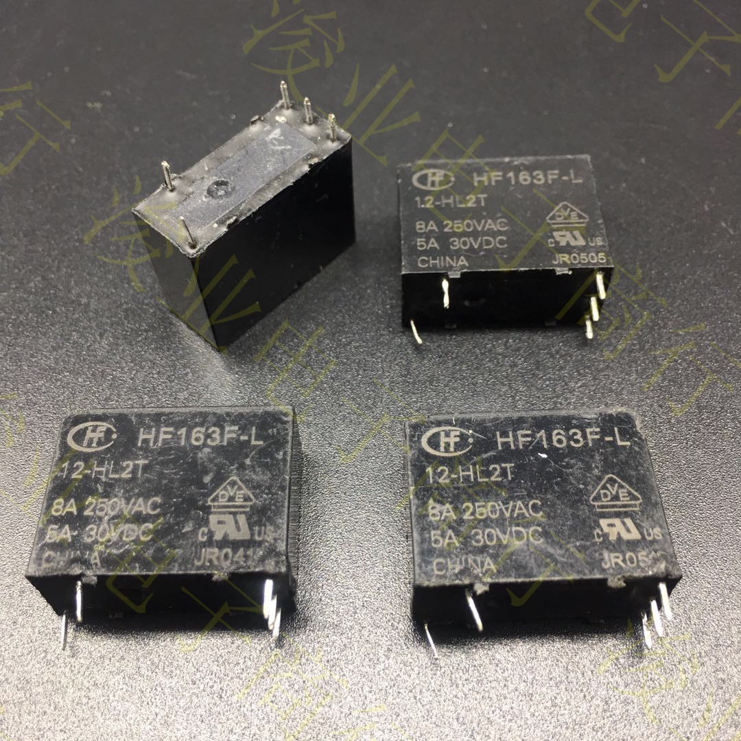 HF163F-L 12-HL2T双线圈磁保持继电器8A 250VDC 5A30VDC 二手拆机