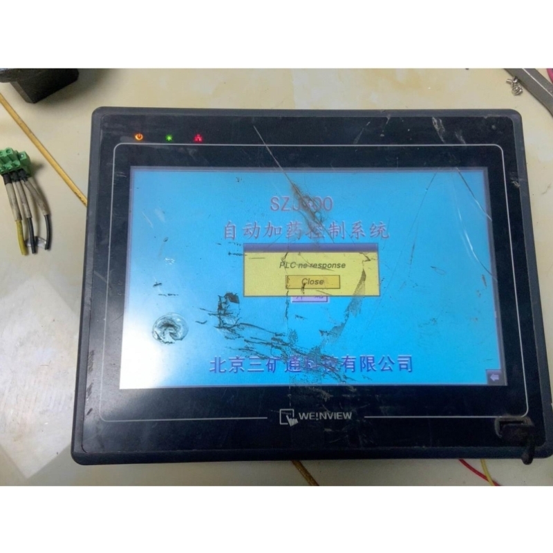 议价威伦通态触摸屏，MT6100i.v2wv件，触屏裂了，当