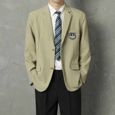 新款DK制服西装男学院风痞帅英伦风百搭青少年工作服青年学生班服