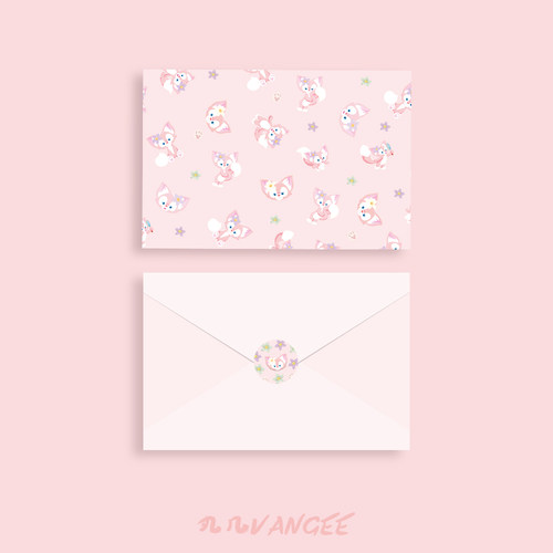 贝儿妲己网红贺卡卡片