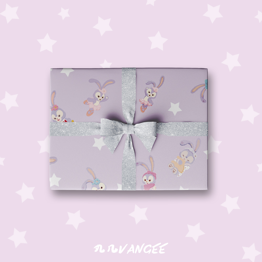 紫色兔子星黛露女友生日包装纸