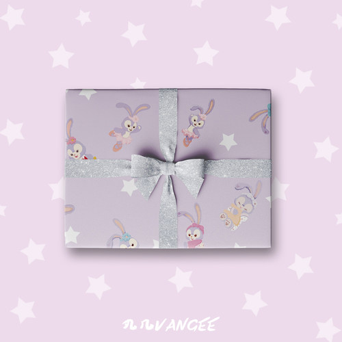 紫色兔子星黛露女友生日包装纸