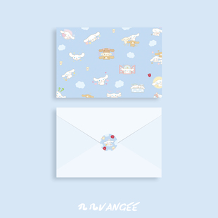 卡通玉桂狗生日礼物贺卡大耳狗肉桂狗喜拿礼品卡片感恩留言感谢卡