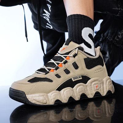 乔丹格兰旅游鞋男秋冬运动鞋男透气防臭男鞋厚底增高户外休闲鞋男