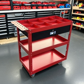 三层手推工具车电动汽车修理车间用周转装 配加厚刀柄置物收纳架子