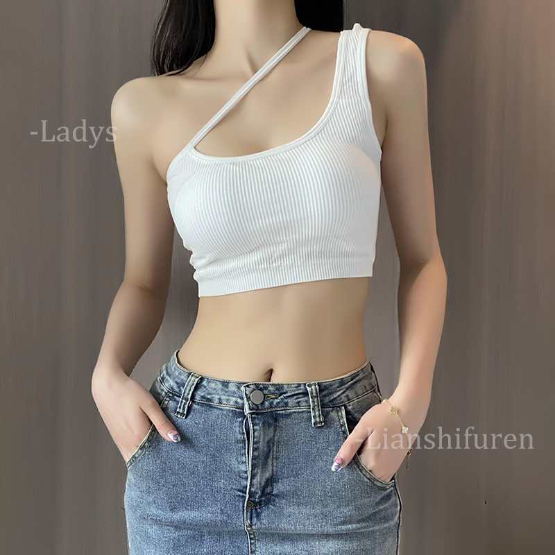 网红吊带美背心纯棉透气夏季薄款性感女士外穿2024新款爆款带胸垫