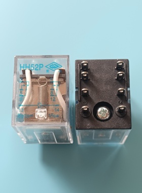 原装前继继电器 HH52P 220V  8脚电磁中间继电器  12V 24V 5A
