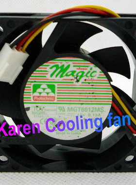 原装 永立6020 DC12V 0.13A MGT6012MS 6cm 散热风扇HZDO