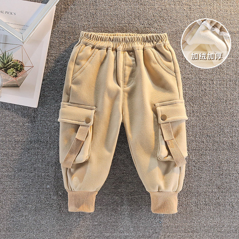 宝宝加绒裤子小童秋冬装棉裤男童洋气加厚保暖婴儿外穿儿童工装裤,童装/婴儿装/亲子装,裤子,淘宝优惠券,粉丝福利购,淘宝优惠卷