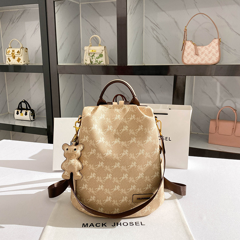 MackJhosel官网复古印花大容量双肩包包女2025新款高级感旅行背包,箱包皮具/热销女包/男包,胸包,淘宝优惠券,粉丝福利购,淘宝优惠卷