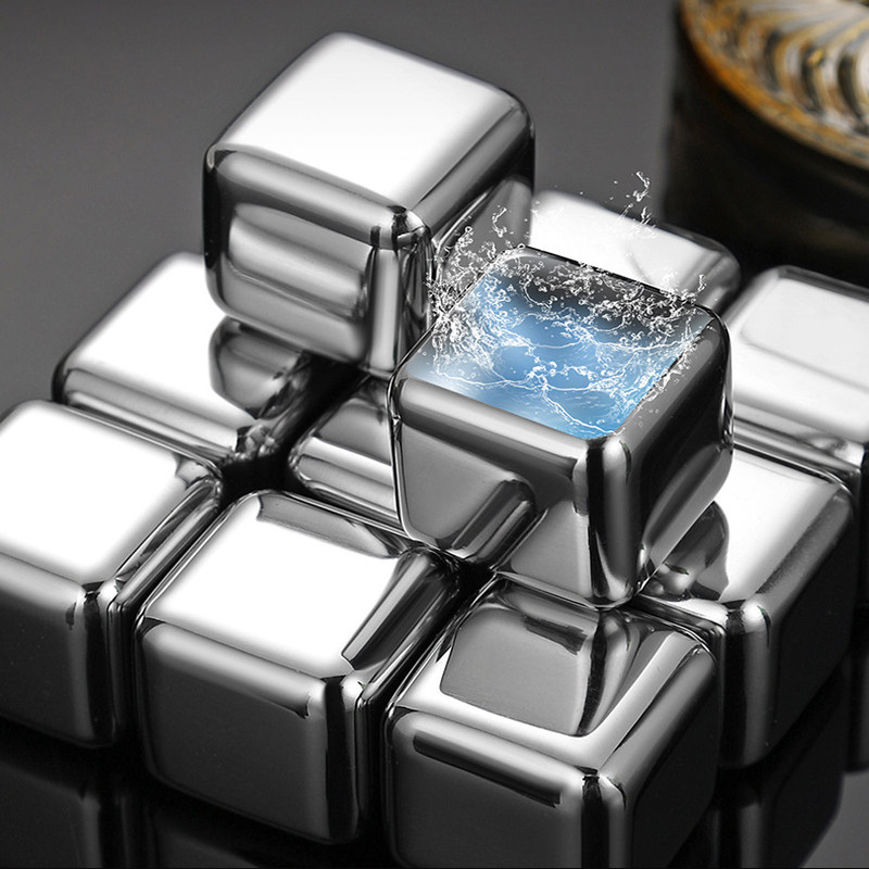 304不锈钢冰块食品级金属制冰神器铁冰格模具威士忌冰盒冰粒冰球