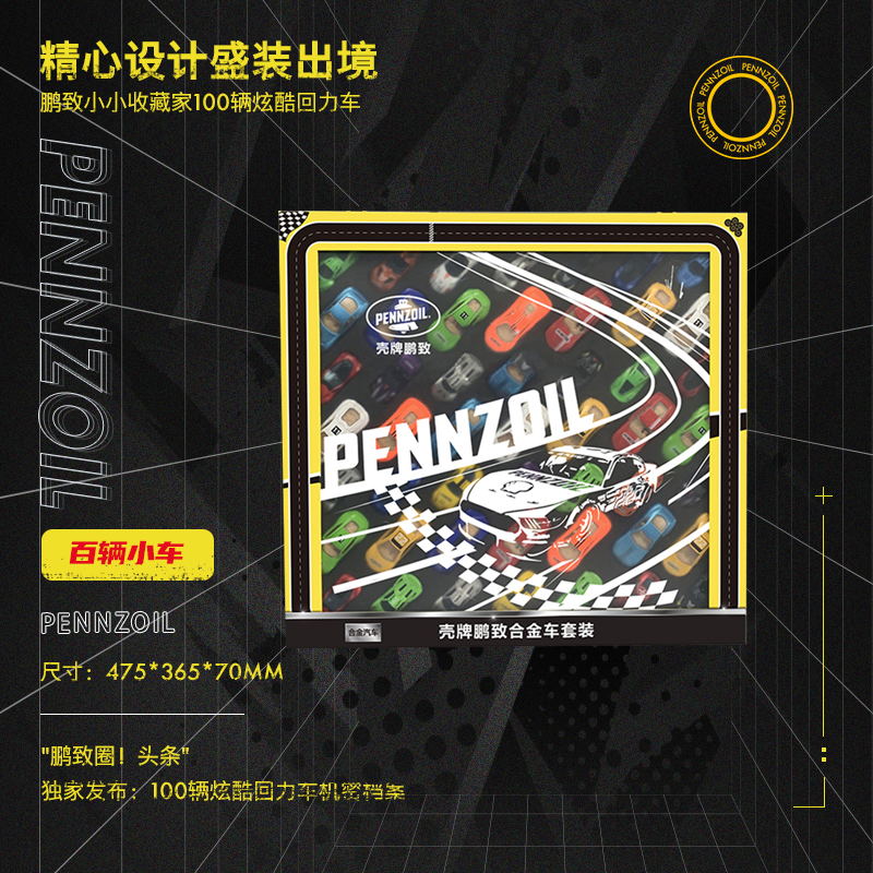 鹏致定制小小收藏家100辆炫酷回力车 合金车套装 车辆模型组合