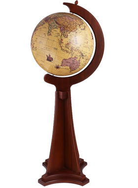 1米大型金属实木60/80cm地球仪